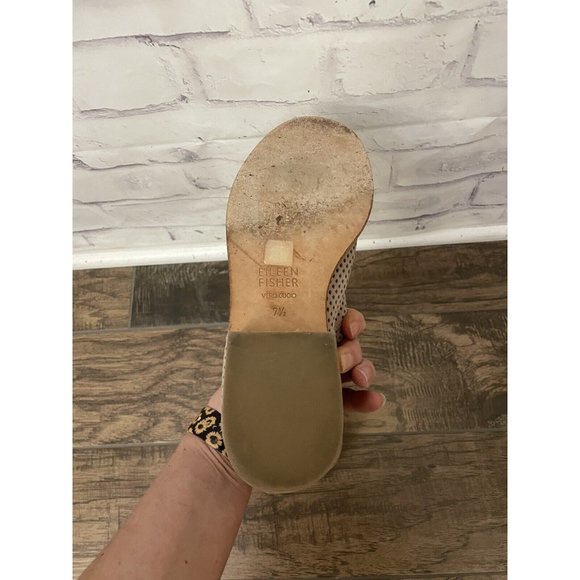 Eileen Fisher Leaf Split Booties Soft Suede Size 7.5 Vero Cuoio Tan Comfort - Picture 5 of 11